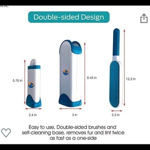 *$5 add on*. Reusable pet hair remover